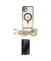 ieg™ iPhone 11 Kılıf Eksen Özel Seri - Siyah 3D Antistatik Hayalet Cam Ekran Koruyucu