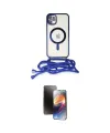 ieg™ iPhone 11 Kılıf Eksen Özel Seri - Siyah 3D Antistatik Mat Seramik Nano Ekran Koruyucu