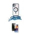 ieg™ iPhone 11 Kılıf Eksen Özel Seri - Siyah 3D Antistatik Mat Seramik Nano Ekran Koruyucu