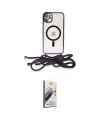 ieg™ iPhone 11 Kılıf Eksen Özel Seri - Siyah Bilvis 3D Mat Cam Ekran Koruyucu
