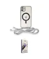 ieg™ iPhone 11 Kılıf Eksen Özel Seri - Siyah Bilvis 3D Mat Cam Ekran Koruyucu