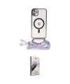 ieg™ iPhone 11 Kılıf Eksen Özel Seri - Siyah Bilvis 3D Mat Cam Ekran Koruyucu
