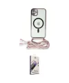 ieg™ iPhone 11 Kılıf Eksen Özel Seri - Siyah Bilvis 3D Mat Cam Ekran Koruyucu
