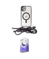 ieg™ iPhone 11 Kılıf Eksen Özel Seri - Siyah Bilvis 5in1 5D Magic Hayalet Cam Ekran Koruyucu