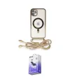 ieg™ iPhone 11 Kılıf Eksen Özel Seri - Siyah Bilvis 5in1 5D Magic Hayalet Cam Ekran Koruyucu