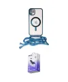 ieg™ iPhone 11 Kılıf Eksen Özel Seri - Siyah Bilvis 5in1 5D Magic Hayalet Cam Ekran Koruyucu