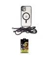 ieg™ iPhone 11 Kılıf Eksen Özel Seri - Siyah Buffer Cam Ekran Koruyucu