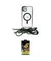 ieg™ iPhone 11 Kılıf Eksen Özel Seri - Siyah Buffer Cam Ekran Koruyucu