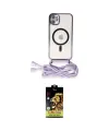 ieg™ iPhone 11 Kılıf Eksen Özel Seri - Siyah Buffer Cam Ekran Koruyucu