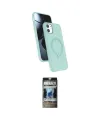 ieg™ iPhone 11 Kılıf İz Işık Koleksiyonu - Siyah 34D Hayalet Izgaralı Cam