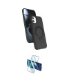 ieg™ iPhone 11 Kılıf İz Işık Koleksiyonu - Siyah 3D Antistatik Cam Ekran Koruyucu