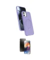 ieg™ iPhone 11 Kılıf İz Işık Koleksiyonu - Siyah 3D Antistatik Mat Seramik Nano Ekran Koruyucu