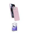 ieg™ iPhone 11 Kılıf İz Işık Koleksiyonu - Siyah Bilvis 5in1 5D Magic Hayalet Cam Ekran Koruyucu