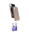 ieg™ iPhone 11 Kılıf İz Işık Koleksiyonu - Siyah Bilvis 5in1 5D Magic Hayalet Cam Ekran Koruyucu