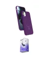 ieg™ iPhone 11 Kılıf İz Işık Koleksiyonu - Siyah Bilvis 5in1 5D Magic Hayalet Cam Ekran Koruyucu