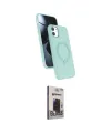 ieg™ iPhone 11 Kılıf İz Işık Koleksiyonu - Siyah Bilvis Hayalet Cam Ekran Koruyucu