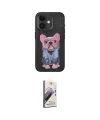 ieg™ iPhone 11 Kılıf İz Minimal Koleksiyonu - Siyah Bilvis 3D Mat Cam Ekran Koruyucu