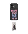 ieg™ iPhone 11 Kılıf İz Minimal Koleksiyonu - Siyah Bilvis Hayalet Cam Ekran Koruyucu
