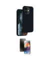 ieg™ iPhone 11 Kılıf Kıvılcım Çizgi Serisi - Siyah 3D Antistatik Mat Seramik Nano Ekran Koruyucu