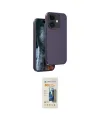 ieg™ iPhone 11 Kılıf Kıvılcım Çizgi Serisi - Siyah 6D Mat Seramik Hayalet Nano Ekran Koruyucu