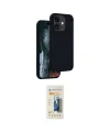 ieg™ iPhone 11 Kılıf Kıvılcım Çizgi Serisi - Siyah 6D Mat Seramik Hayalet Nano Ekran Koruyucu