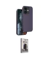 ieg™ iPhone 11 Kılıf Kıvılcım Çizgi Serisi - Siyah Bilvis Hayalet Cam Ekran Koruyucu