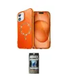 ieg™ iPhone 11 Kılıf Kıvılcım Form Prime - Siyah 34D Hayalet Izgaralı Cam