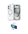 ieg™ iPhone 11 Kılıf Kıvılcım Form Prime - Siyah 3D Antistatik Cam Ekran Koruyucu