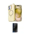 ieg™ iPhone 11 Kılıf Kıvılcım Form Prime - Siyah 3D Antistatik Hayalet Cam Ekran Koruyucu