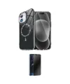 ieg™ iPhone 11 Kılıf Kıvılcım Form Prime - Siyah 3D Antistatik Hayalet Cam Ekran Koruyucu