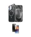 ieg™ iPhone 11 Kılıf Kıvılcım Form Prime - Siyah 3D Antistatik Mat Seramik Nano Ekran Koruyucu