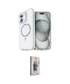ieg™ iPhone 11 Kılıf Kıvılcım Form Prime - Siyah Bilvis 3D Cam Ekran Koruyucu