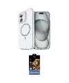 ieg™ iPhone 11 Kılıf Kıvılcım Form Prime - Siyah Buffer Hayalet Cam Ekran Koruyucu