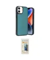 ieg™ iPhone 11 Kılıf Kıvılcım Işık Serisi - Siyah 6D Mat Seramik Hayalet Nano Ekran Koruyucu