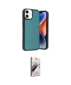 ieg™ iPhone 11 Kılıf Kıvılcım Işık Serisi - Siyah Bilvis 3D Mat Cam Ekran Koruyucu