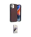 ieg™ iPhone 11 Kılıf Kıvılcım Işık Serisi - Siyah Bilvis 3D Mat Cam Ekran Koruyucu