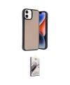 ieg™ iPhone 11 Kılıf Kıvılcım Işık Serisi - Siyah Bilvis 3D Mat Cam Ekran Koruyucu