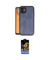 ieg™ iPhone 11 Kılıf Kıvılcım Işık Serisi - Siyah Buffer Hayalet Cam Ekran Koruyucu