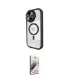 ieg™ iPhone 11 Kılıf Kıvılcım Modern Koleksiyonu - Siyah Bilvis 3D Mat Cam Ekran Koruyucu