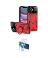 ieg™ iPhone 11 Kılıf Kıvılcım Modern Serisi - Siyah 3D Antistatik Cam Ekran Koruyucu