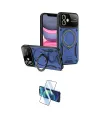ieg™ iPhone 11 Kılıf Kıvılcım Modern Serisi - Siyah 3D Antistatik Cam Ekran Koruyucu