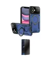 ieg™ iPhone 11 Kılıf Kıvılcım Modern Serisi - Siyah 3D Antistatik Hayalet Cam Ekran Koruyucu