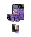 ieg™ iPhone 11 Kılıf Kıvılcım Modern Serisi - Siyah 3D Antistatik Mat Seramik Nano Ekran Koruyucu