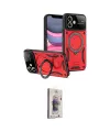 ieg™ iPhone 11 Kılıf Kıvılcım Modern Serisi - Siyah Bilvis 3D Cam Ekran Koruyucu
