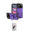ieg™ iPhone 11 Kılıf Kıvılcım Modern Serisi - Siyah Bilvis 3D Mat Cam Ekran Koruyucu
