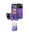 ieg™ iPhone 11 Kılıf Kıvılcım Modern Serisi - Siyah Bilvis 5in1 5D Magic Hayalet Cam Ekran Koruyucu