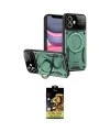 ieg™ iPhone 11 Kılıf Kıvılcım Modern Serisi - Siyah Buffer Cam Ekran Koruyucu