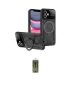 ieg™ iPhone 11 Kılıf Kıvılcım Modern Serisi - Siyah Joko Magic 5D Hayalet Cam