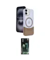 ieg™ iPhone 11 Kılıf Kozmos Form Özel Seri - Siyah 360 Mat Full Body Arka Koruyucu