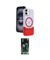ieg™ iPhone 11 Kılıf Kozmos Form Özel Seri - Siyah 360 Mat Full Body Arka Koruyucu